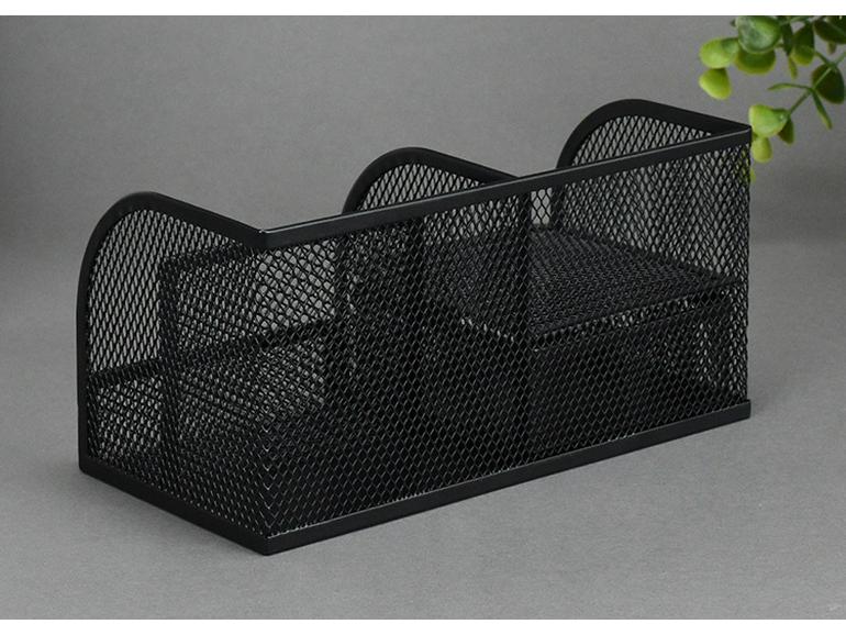 Little Seven Desktop Pen Holder - Office Stationery Organizer with Multiple Compartments