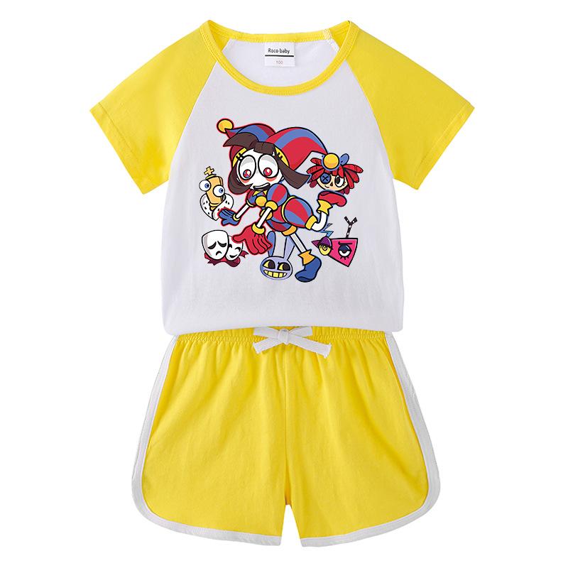 2026 Kids' Summer Clothing Set: Boys & Girls Short Sleeve T-Shirt and Shorts Two-Piece