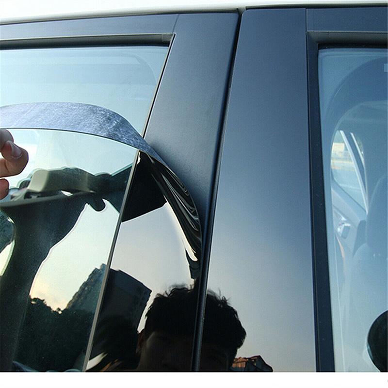 Passend für Nissan Murano 2015 2016 2017 2018 2019-2024 Glänzend Schwarz Türfenster Säulenverkleidung Abdeckung Aufkleber Außenaufkleber