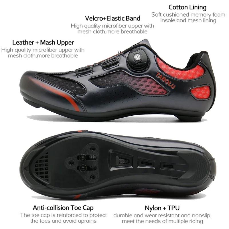 2025 Cycling Shoes Mtb Bike Sneakers Men's Cleat Non-slip Mountain Biking Shoes Ultralight Speed Bicycle Shoes Spd Road Footwear