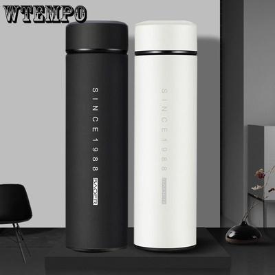Large Capacity  Intelligence Thermos Cup 500ml Vacuum Flasks Portable Stainless Steel Thermos Cup Water Bottle Travel Tea Mug Office Thermos Cup