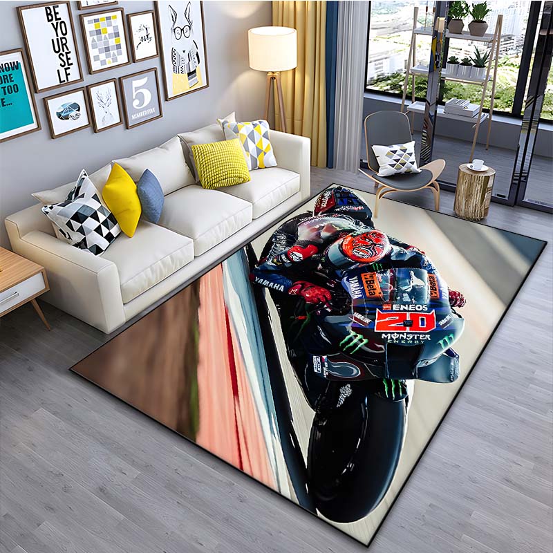 MotoGP F-Fabio Quartararo 20 Pattern Carpets 15 Sizes Living Room Bedroom Bedside Floor Mat Area Rug Cloakroom Home Decoration