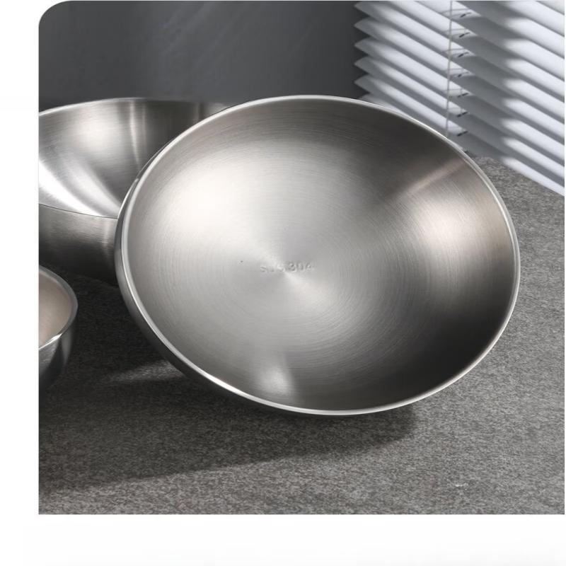 ZISIZ 304 Stainless Steel Insulated Soup Bowl Set (20cm)