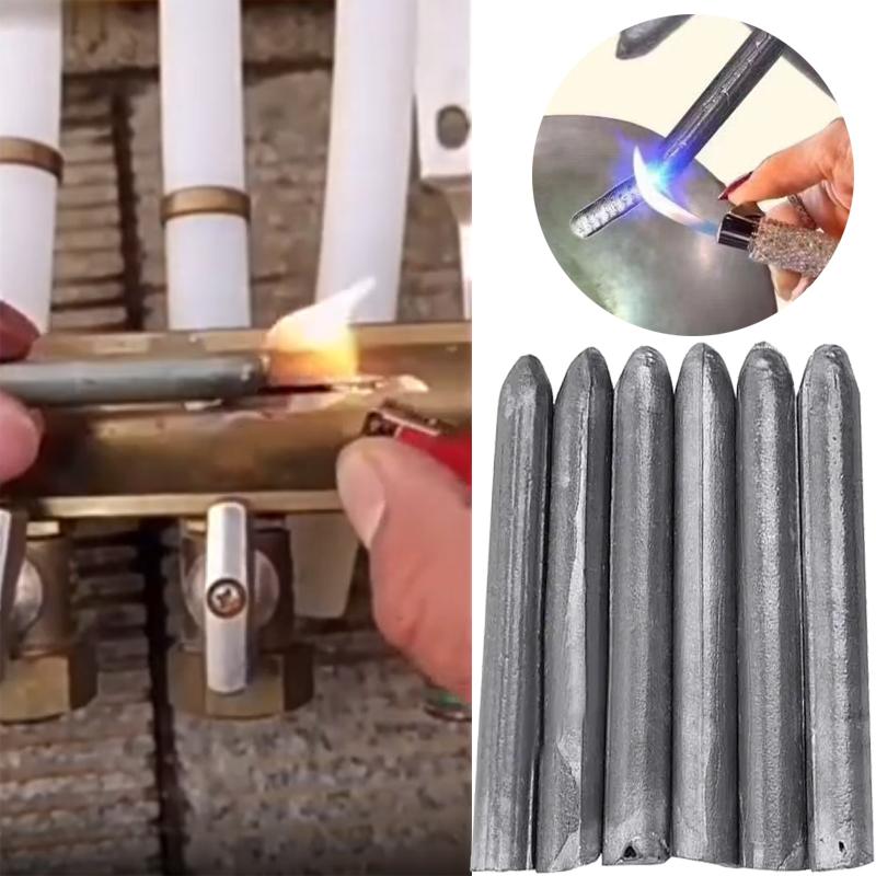 9/12/15/pcs Low Temperature Welding Rod Easy Weld Rod for Copper Iron Stainless Steel Aluminum Metal Soldering Repairing Rods
