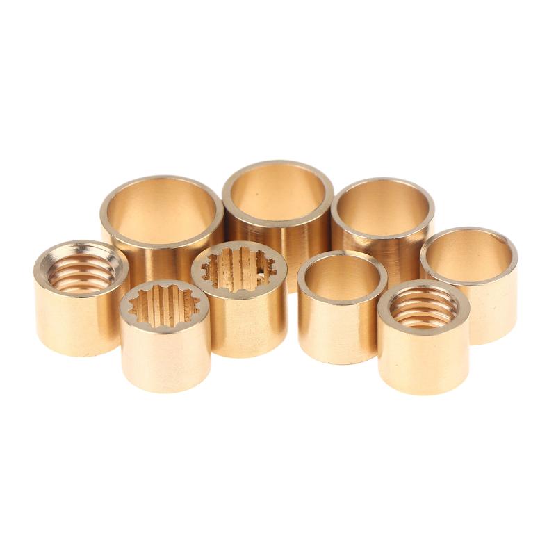 10 Stück DIY Snooker Billard Kupfer Messing Pool Queue Ferrule Reparatur Zubehör 9mm 10mm 11mm 12mm 13mm Messing Zubehör
