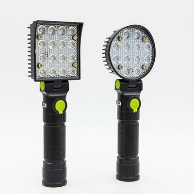 Wiederaufladbare LED-Arbeitsleuchte mit magnetischem flexiblem Sockel, Aufladen über USB, 4 Beleuchtungsmodi, COB-Taschenlampe für Camping, Autoreparatur