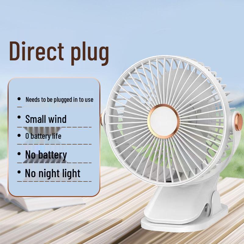USB Rechargeable Clip-On Mini Fan: Compact, Quiet, Portable, Perfect for Dorms