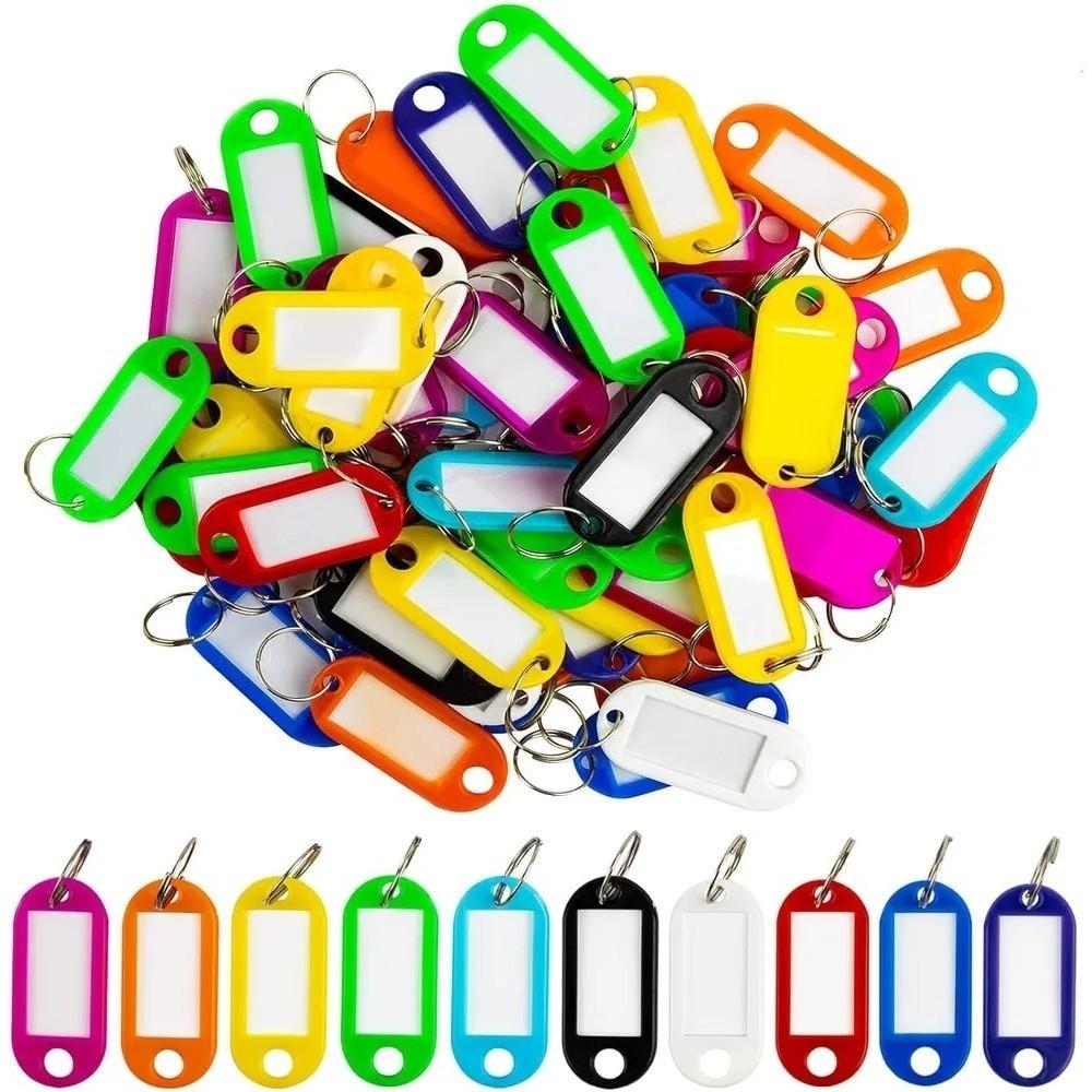50pcs Card Label Keychain Key Tags Label Window Baggage Luggage Tags  Classification