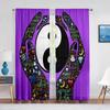 Yin Yang Trippy Psychedelic Art Tulle Voile Curtains for Bedroom Window Decor Living Room Sheer Curtains Blinds Chiffon Window Drapes
