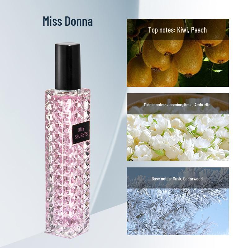 Adventure Miss Donna Rose Perfume: Long-lasting Light Fragrance with Stylish Rivet Design