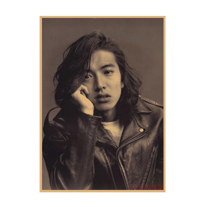 Takuya Kimura Japanese Star Kraft Paper Poster Decor for Dorm, Bar, or Cafe - 585