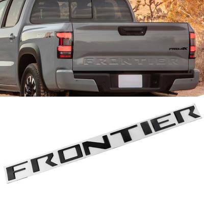 3D ABS Letters Compatible For Nissan 2015 2022 2023 Frontier Raised TRUNK Rear Emblem Tailgate Decals Sticker