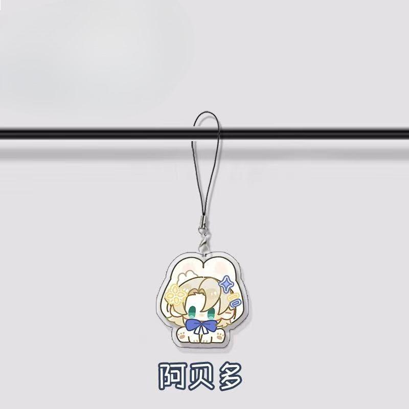 

Wanderer Xiao Balladeer Albedo Venti Acrylic Mobile Phone Lanyard Chain Phone Case Pendant Cute Keychain Design Game Yuanshen