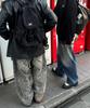 MUCENT Dit Snap Button Leopard Wide Pants