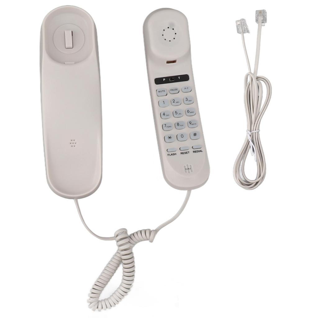 Corded Phone Multifunctional Clear Sound Adjustable Volume Wall Mountable Landline Telephone for Home Hotel  Corded Phone