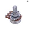 A500K B500K A250K B250K A50K B50K A25K B25K Potensiometer Splined Small Pot Elektrisk gitar Bass Effekt Amp Tone Volum18Mm Skaftdeler