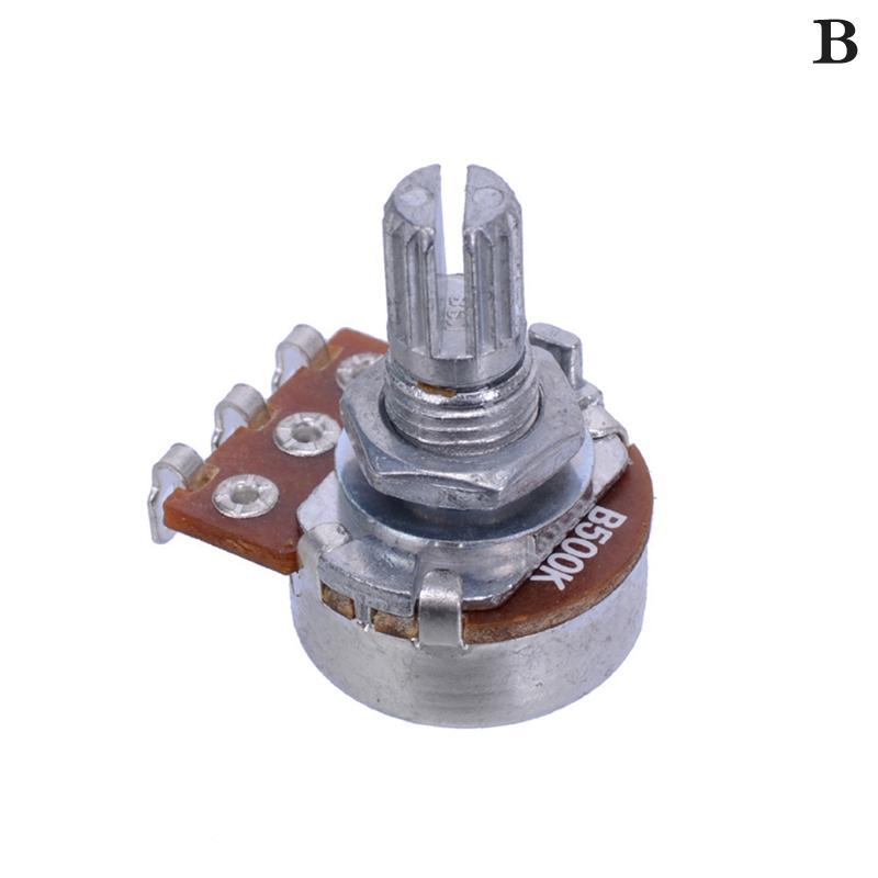 A500K B500K A250K B250K A50K B50K A25K B25K Potentiometer Splined Small Pot Electric Guitar Bass Effect Amp Tone Volume18Mm Shaft Parts