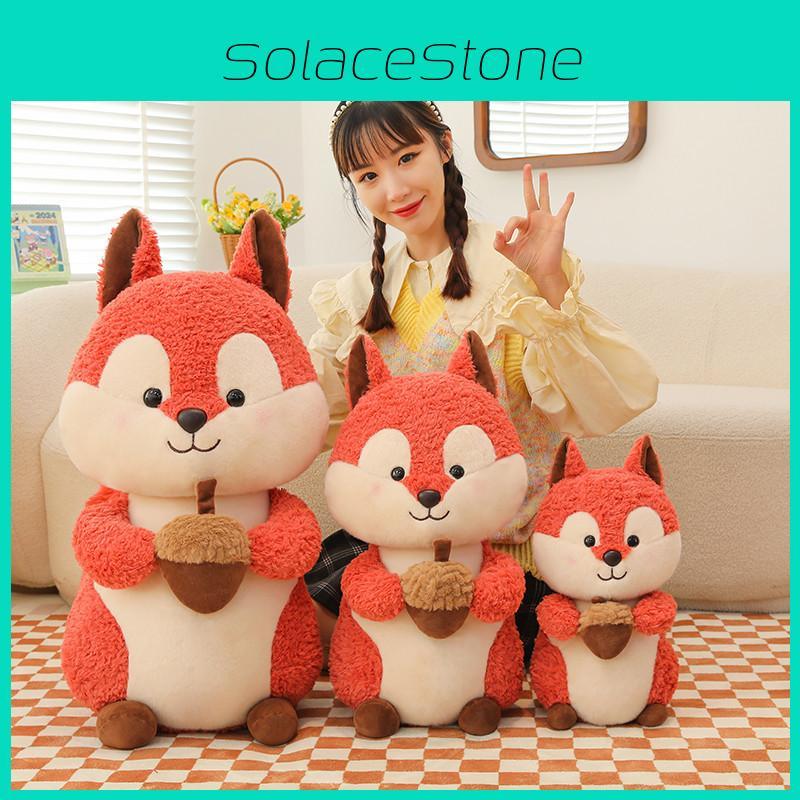 Squirrel Cartoon Plush Toy Cute Stuffed Animal Dolls Decorations Gifts Kids