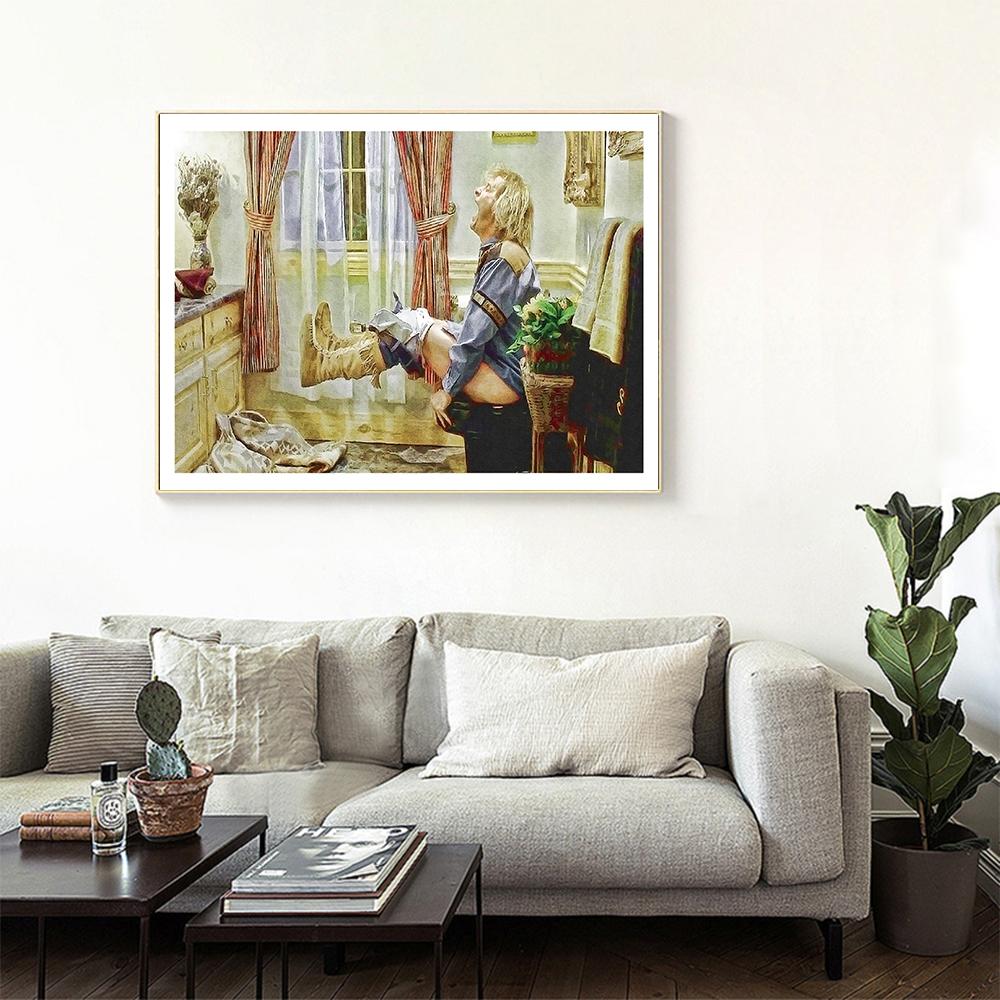 Toilet Poster 90s Comedy Movie Poster Wall Art Picture Print Retro Funny Man Canvas Painting Room Home Decor Bathroom