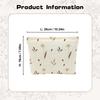 Multi-Functional Corduroy Cosmetic Bag with Daisy Print Soft Floral Pouch for Makeup Organizer and Daily Essentials Storage
