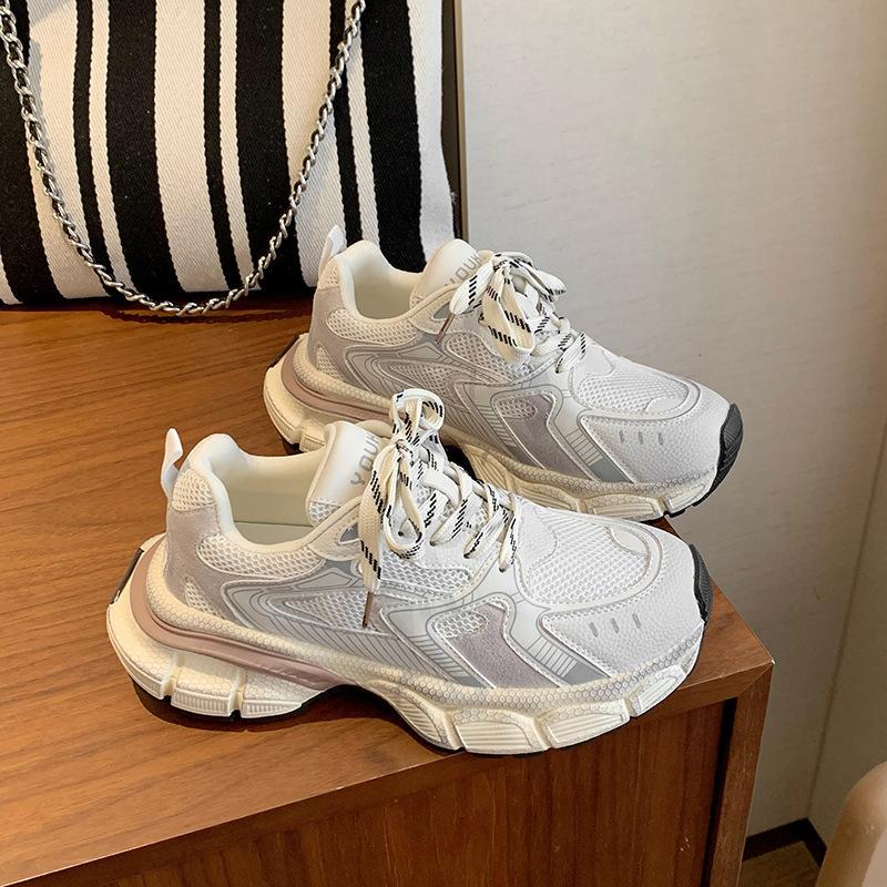 Fashion dad shoes women's 2025 new autumn versatile casual shoes lightweight sports shoes platform comfortable shoes
