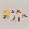 Teaser Toy Cat Fishing Rod Toy Refill Feather Replacement Bait