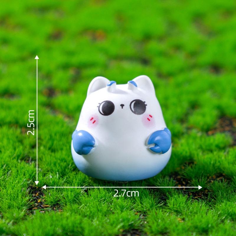 

Милые фигурки кошек 12 знаков зодиака, садовые ландшафтные украшения, блайнд-бэги, подвесные аксессуары и маленькие орнаменты 10#