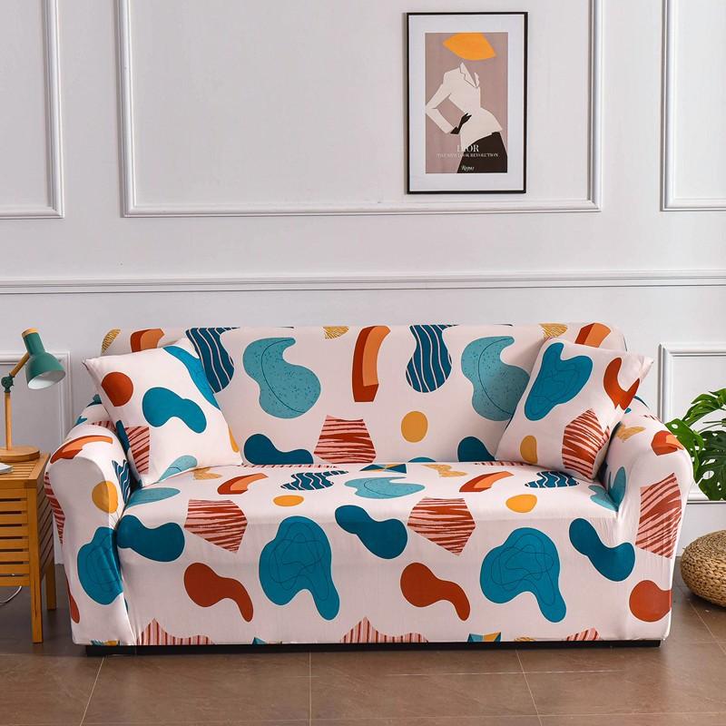 

High Stretch 1/2/3/4 Seat Floral Printing Slipcovers Stretch Sofa Covers Living Room Corner Couch Cover Sectional Armchair Cover 1-seat 90-140cm
