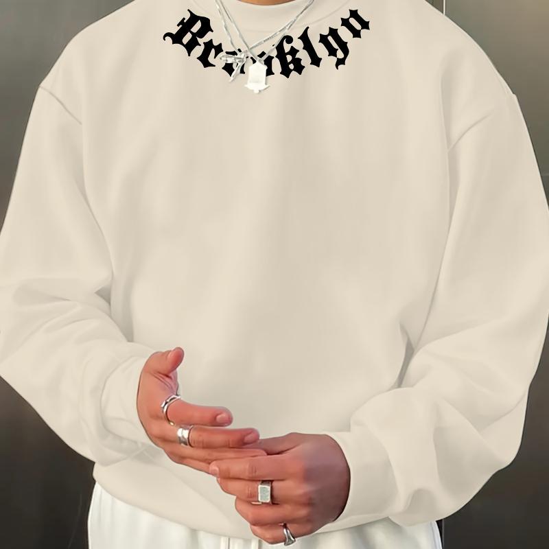 

Идеально для многослойности и уличной моды, мужской свитшот с круглым вырезом XXL чёрный