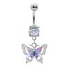 Anneau de nombril Tempérament Délicat Pour Femmes Filles Tendance Papillon Sexy Anneaux de Nombril Bijoux Piercing Corporel Cadeaux