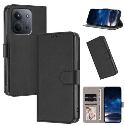 Solid Color Flip Leather Case For Redmi 15C 15 14C 14R 13 13C 12C 12 9 10 11 Prime 10C 10X 9C 9I 9AT 8A 7A 6A Wallet Stand Cover