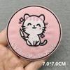 Team Cat Embroidery Patches Appliques For Clothing Diy Sewing Iron On Patches Punk Cartoon Stripes Decoration Accessories
