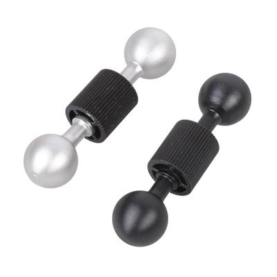 Motorrad Doppelkugel Verlängerungsarm Halterung 17mm Kugelkopf 1/4" Gewinde Aluminiumhalterung Für Telefon Action Kamera Zubehör