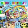 Sprunki Birthday Party Decoration Incredibox Latex Aluminum Foil Balloon For Kids Event Supplies Banner Disposable Tableware