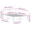Solid Wood Bed Without Mattress Wax Brown 135 X 190 Cm Pine Wood