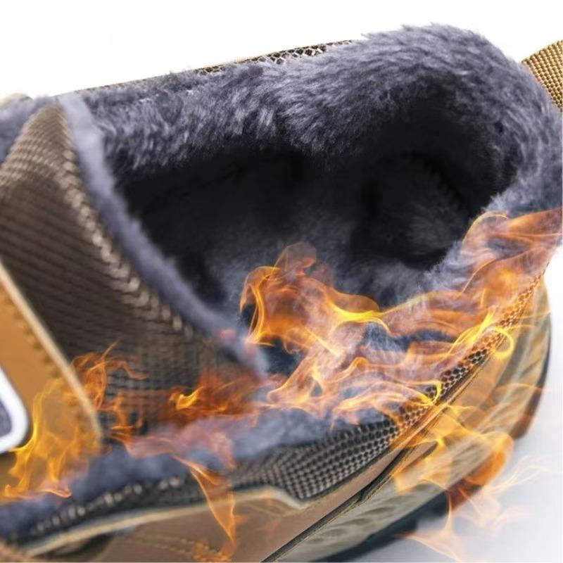 Зимние новые мужские кроссовки однотонные модные желтые мужские зимние ботинки — фото 6