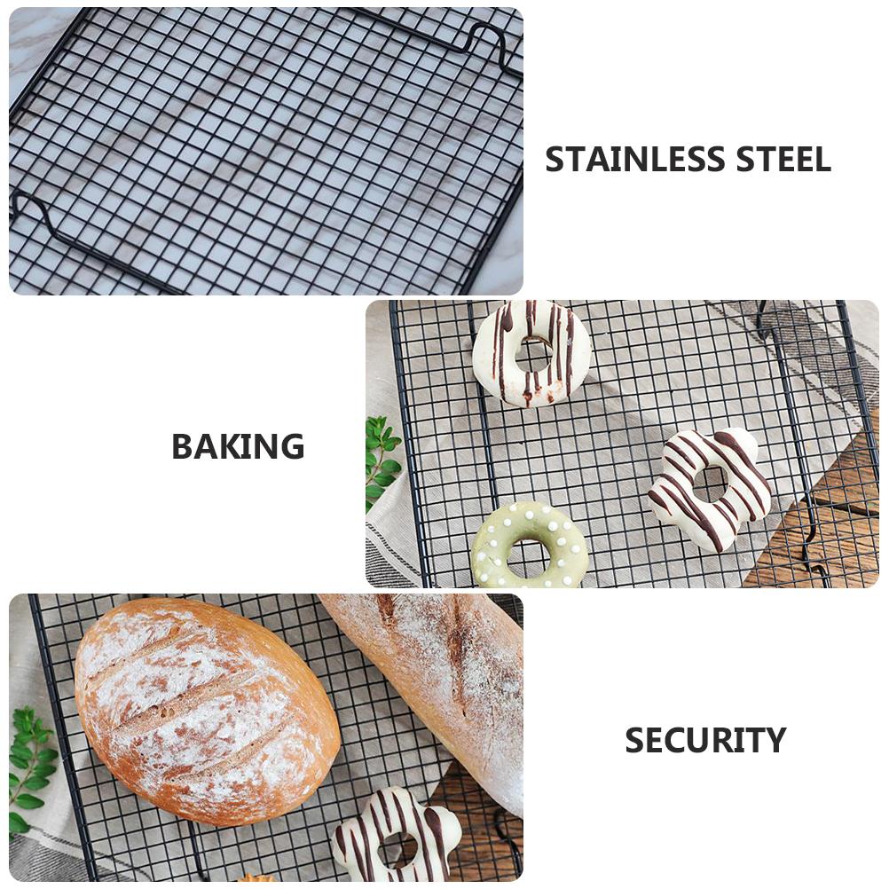Cake Bread Cooling Rack Grid Tray Kitchen Tool Muffins Stand Cooler Oven Pastry Baking Supply Nonstick Grille Roasting