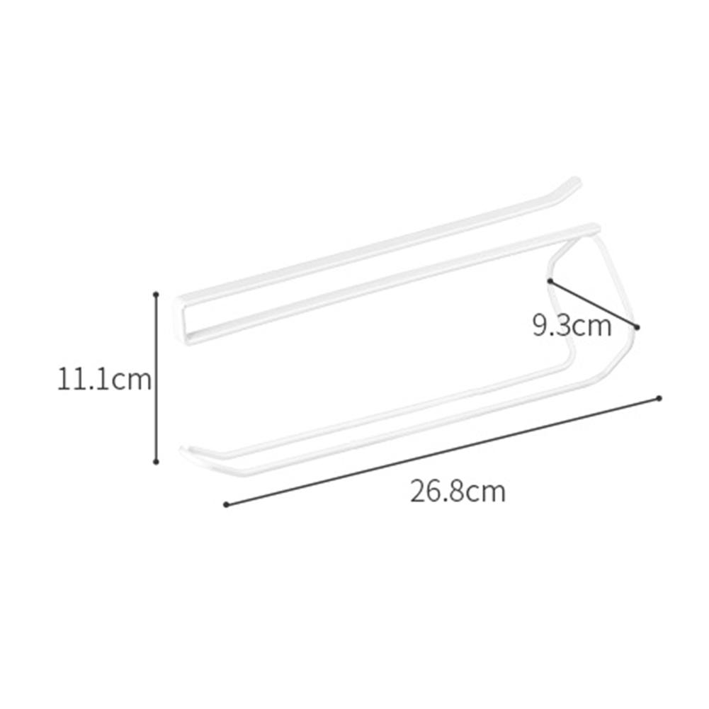 Kitchen Paper Towel Rack Cling Film Storage Rack Punch-free Napkin Rack