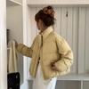 Women's Short Petite Thickened Down Jacket - Loose, Slimming, Warm, Stand Collar; Ideal for Autumn and Winter.