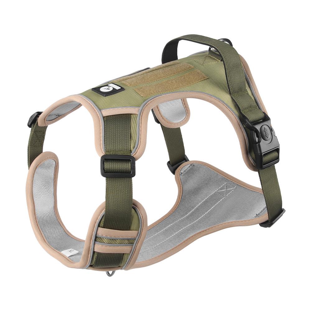 Reflective Anti-Shock Dog Harness with Leash, Oxford Cloth, for Large Dogs