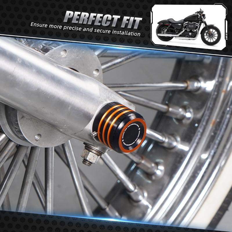 Front Axle Nut Cap Covers for Harley Sportster 883 Super Low XL883N XL883C XL883LP XL883L XL883P XL883R XL883L XL883 Iron 883