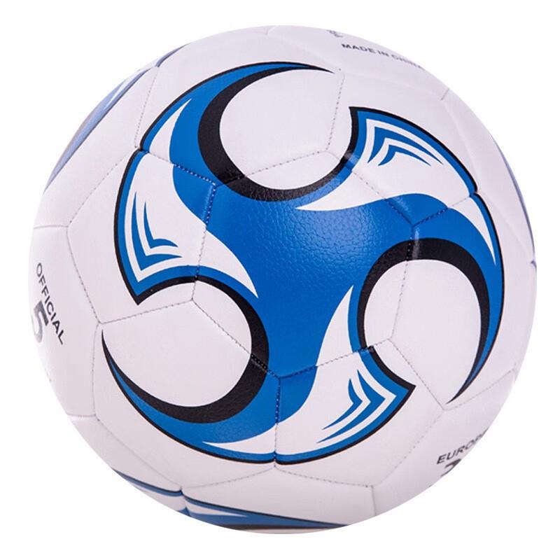 SHXI Size 5 White Blue PVC Soccer Ball