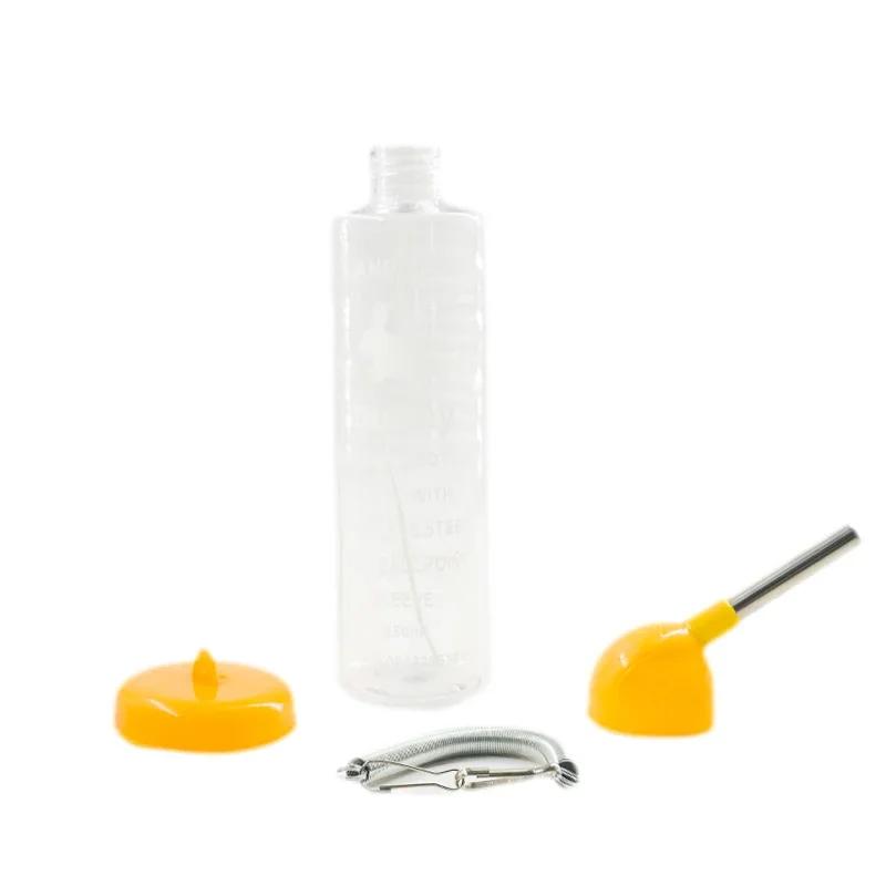 Hanging Pet Drinking Head Pipe Fountain Plastic Water Bottle Dispenser Feeder for Hamster, Dog, Guinea Pig, Squirrel, Rabbit