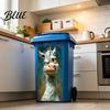 Outdoor Garbage Bin Stickers Fun Animal Trash Can Stickers, Self‑Adhesive Decals for Waterproof Adhesive Labels Can, Mailbox Storage Box Yard