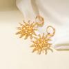 Jewelry Hollow Sun Necklace Personality Creative Trend Design Sense Spiral Clavicle Chain Women
