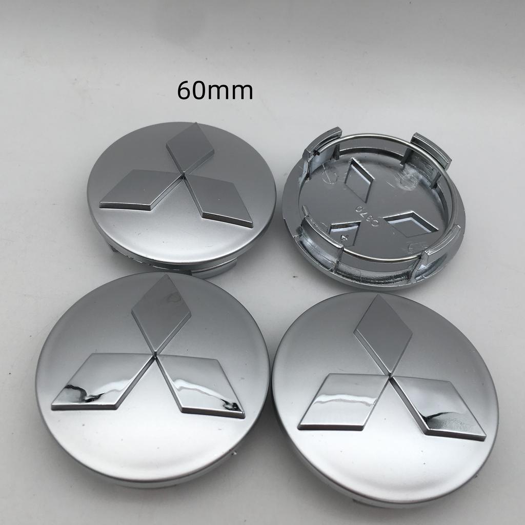 4pcs 3D 60mm 81mm for Mitsubishi Car Wheel hub emblem Center Cap Badge covers sticker Decals styling auto Accessories