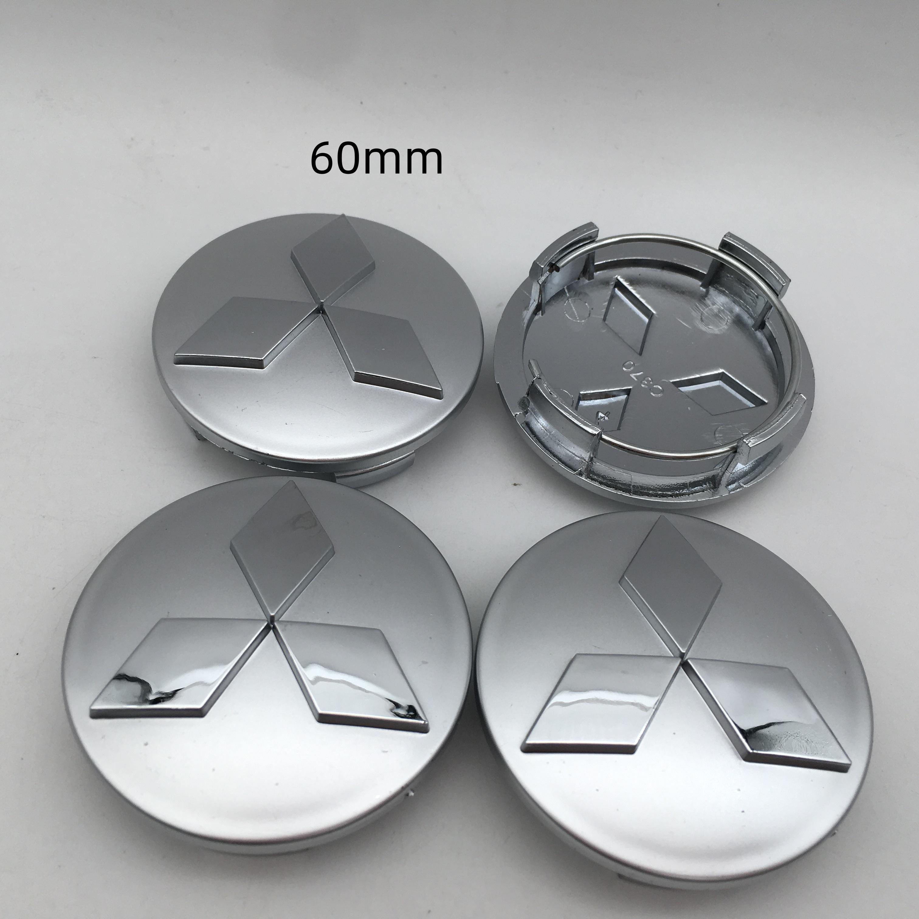 

40pcs 3D 60mm for Mitsubishi LANCER Car Wheel hub emblem Center Cap Badge covers sticker Decals styling auto Accessories