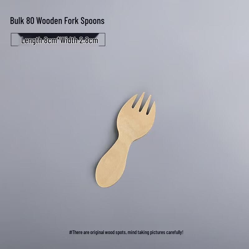 Eco-Friendly Disposable Wooden Dessert Spoons