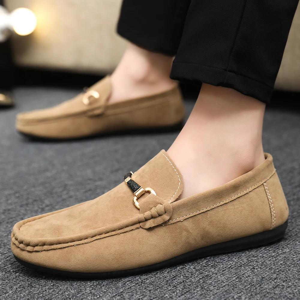 Men's Loafers Casual One Foot Shoes Soft Penny Loafers Lightweight Driving Boat Shoes Design Casual Shoes Casual Sneakers 2025