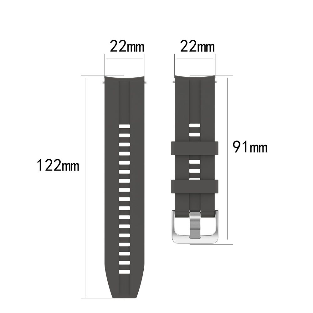 Fashion Wristband Sports Classic Silicone Watch Band Bracelet 22mm